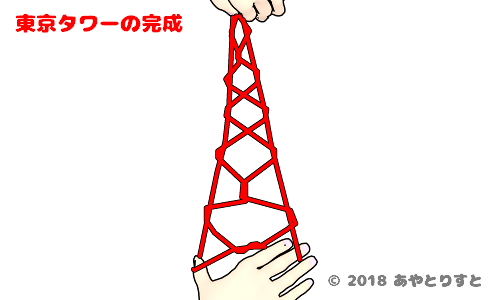 あやとりの東京タワーのやり方